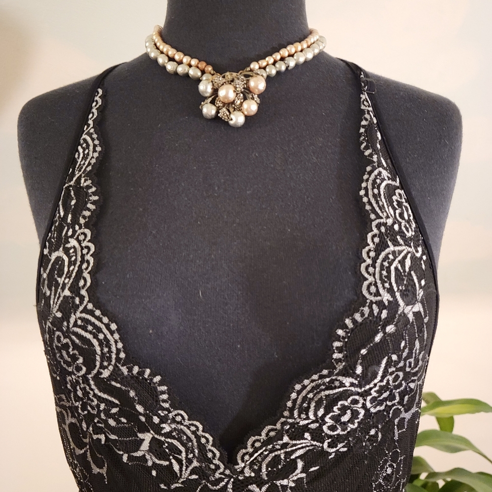 Daisy Fuentes Black And Lace Lingerie Size M - Picture 1 of 8
